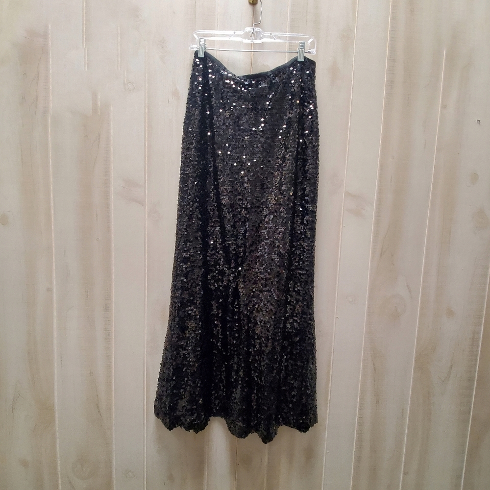 Calvin Klein Sequin Maxi Skirt Size 10 -Like NEW - Picture 2 of 14